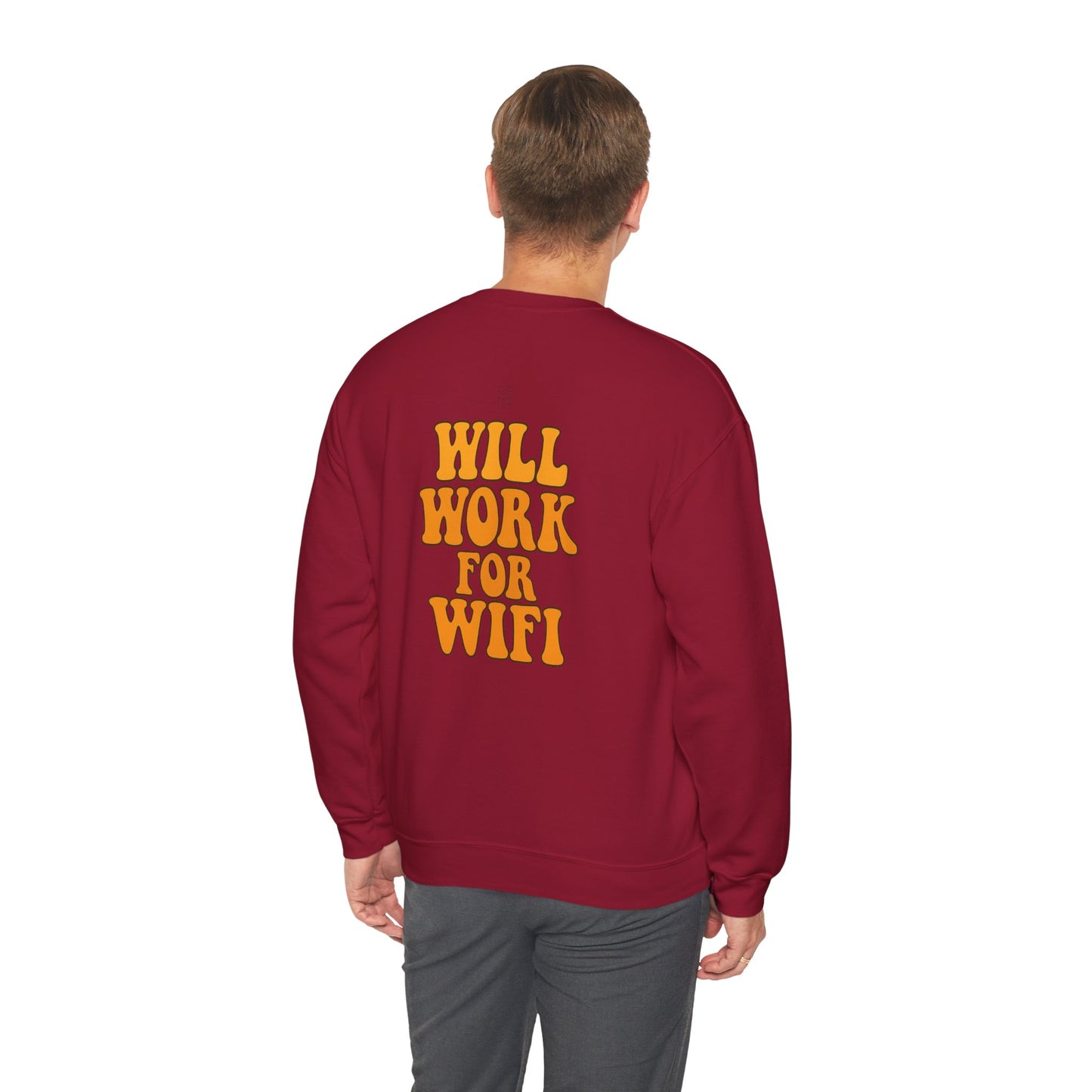 Will Work For Wifi Crewneck